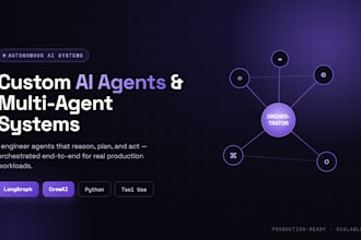 engineer custom ai agents and multi agent systems powered by langgraph crewai