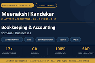 do bookkeeping and cleanup for your small business using qbo and xero