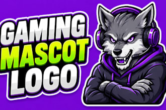 create awesome animal mascot logo for twitch youtube esports and gaming brands