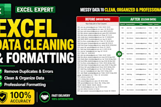 fix excel errors, remove duplicates, and format b2b lead lists