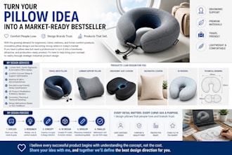 design custom neck pillow, cervical pillow and ergonomic sleep help pillow