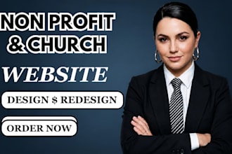 build nonprofit website and church website