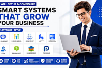 gohighlevel ai chatbot manychart lofty intercom crm snapaddy sugarcrm pipeline
