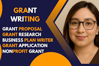 do grant research, grant writing for business plan, and do grant proposal
