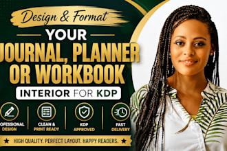 design and format your journal, planner, or workbook interior for KDP