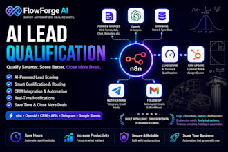 build ai CRM automation with n8n and openai