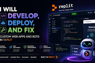 develop, deploy, and fix custom web apps and bots in replit