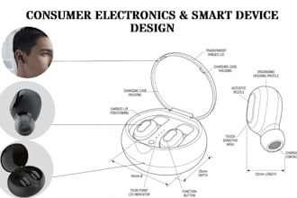 design consumer electronics products, smart speakers, earbuds and power banks