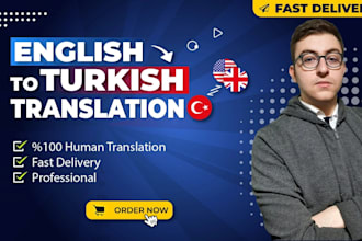 professionally translate english to turkish and turkish to english