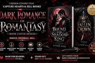 design a dark romance or romantasy book cover that sells