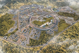 deliver professional town landscape, 3d terrain flythrough render, site planning