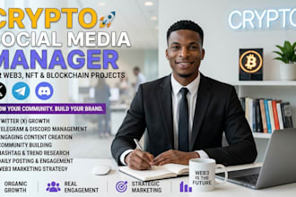 crypto, nft, ai, web3 social media manager and content creator