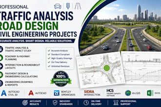 perform analysis road design and civil engineering projects