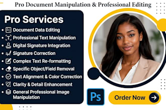 do pro document manipulation, pro manipulation and pro editing