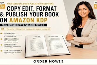 copy edit, format and publish christian book on amazon kdp