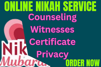 do online nikah imam witnesses and wali