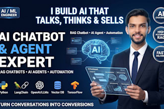 build custom ai chatbot, rag chatbot and ai agent solutions