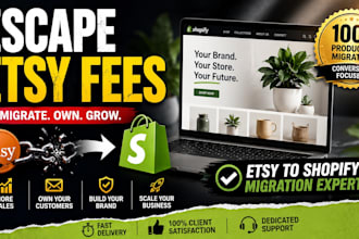 migrate your etsy shop woocommerce wordpress wix squarespace to shopify website