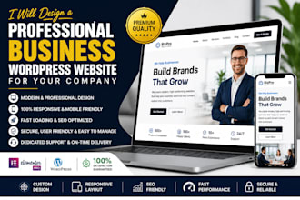 design a professional business wordpress website for your company