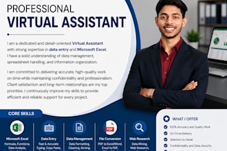 do data entry, formatting, designing, data scraping, email leads, copy paste