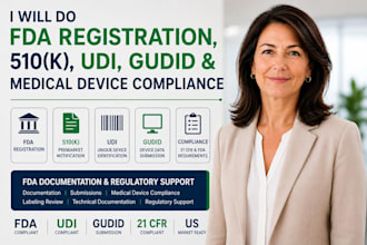do fda registration, 510k, udi, gudid, medical device compliance
