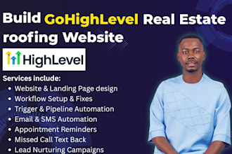set up roofing companies gohighlevel website real estate crm follow up boss
