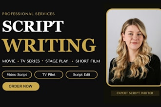 write or edit comic manga webtoon book script graphic novel tv script screenplay