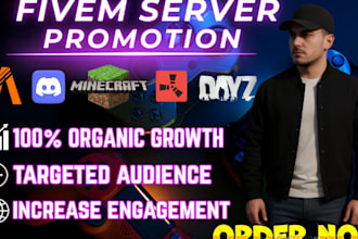 discord advertising, discord server promotion, fivem, minecraft server promotion