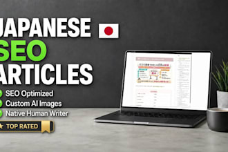 write SEO optimized japanese articles with custom ai images