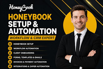 setup honeybook crm automation workflow and client onboarding