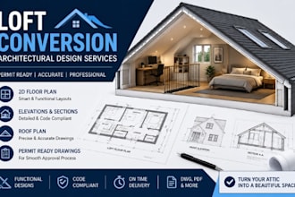 design loft conversion plans with permit ready architectural drawings