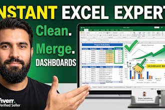 clean, format, merge ,split excel data