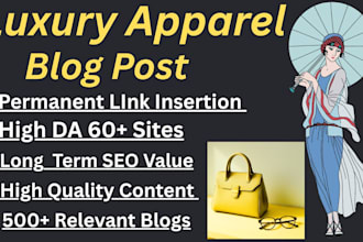 do luxury fashion guest blogging outreach and permanent link insertion