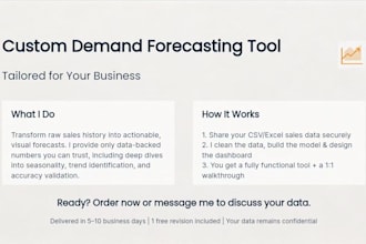 build a custom demand forecasting tool for your inventory
