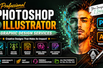 do any  photoshop and illustrator editing professionally