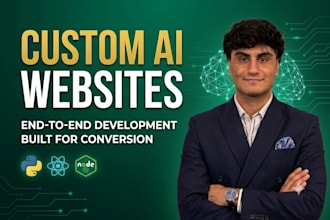 build a modern ai powered website or landing page