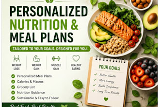 create a personalized nutrition and meal plan