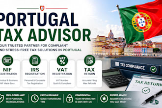 be your portugal tax advisor for nif, irs, vat registration, and tax return