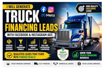 generate truck financing lead leads semi truck financing leads truck loan leads
