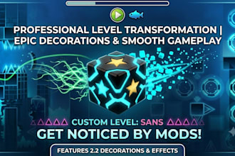 create rate worthy geometry dash decoration for your level create layout for you