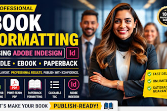 use adobe indesign for kindle formatting, ebook formatting, paperback formatting