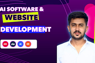 do ai website, ai web application, ai software as full stack website deve