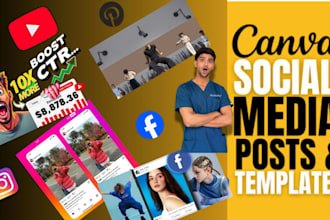 design anything using canva for you in 12 hours
