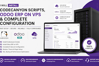 install codecanyon scripts, odoo erp on vps and complete configuration
