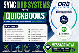 reconcile membership revenue and sync drb systems with quickbooks