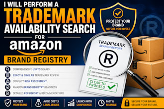 perform a trademark availability search for amazon brand registry