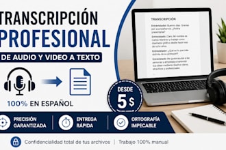 transcribir un audio y video en español