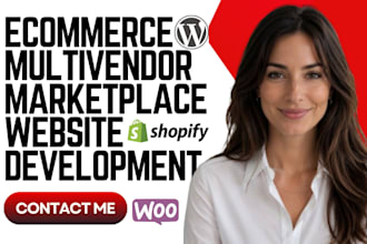 develop wordpress ecommerce website woocommerce multivendor marketplace website