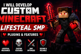 develop custom minecraft lifesteal smp plugins and features