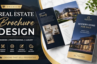 design real estate brochure, property brochure, realtor flyer